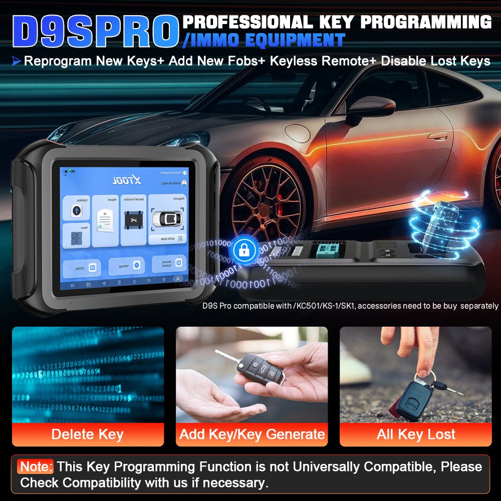 EU Warehouse XTOOL D9S Pro EU  - đánh giá và giá Obd2 Scanner