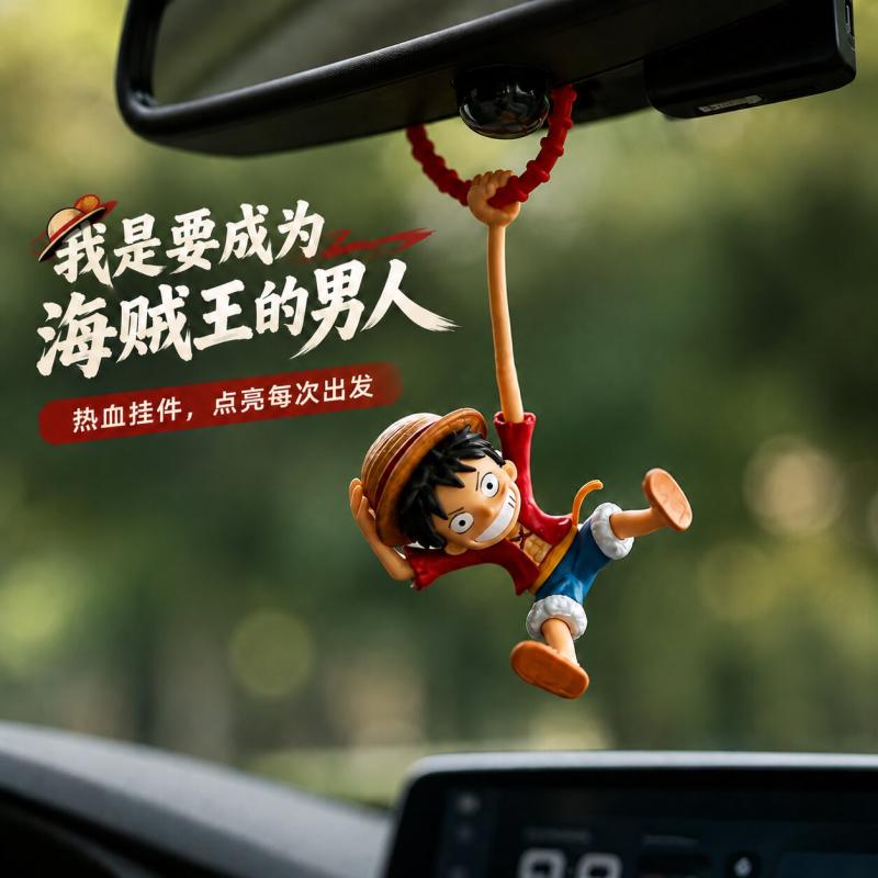 One Piecemonkey D. Luffy Car P - đánh giá và giá Car Accessories Hanging From Mirror