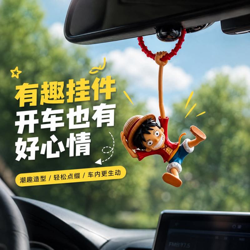 One Piecemonkey D. Luffy Car P - đánh giá và giá Car Accessories Hanging From Mirror