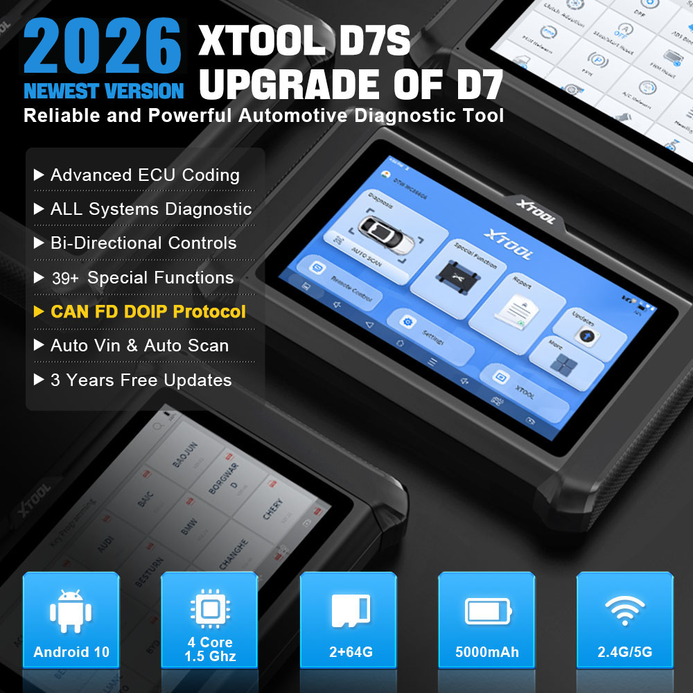 USA Warehouse XTOOL D7S Car EC - đánh giá và giá Obd2 Scanner