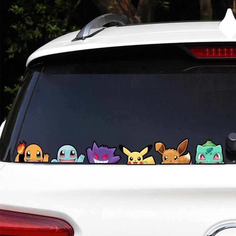 Pokémon car window sticker, Po - đánh giá và giá Car Accessories Rear