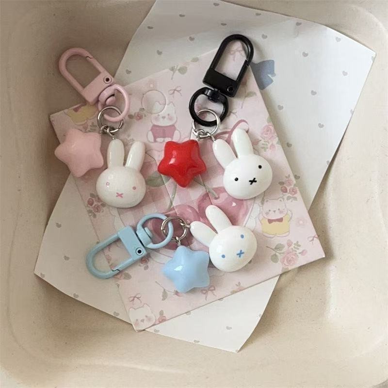 Kawaii Miffy Keychain Cute Rab - đánh giá và giá Car Accessories To Buy